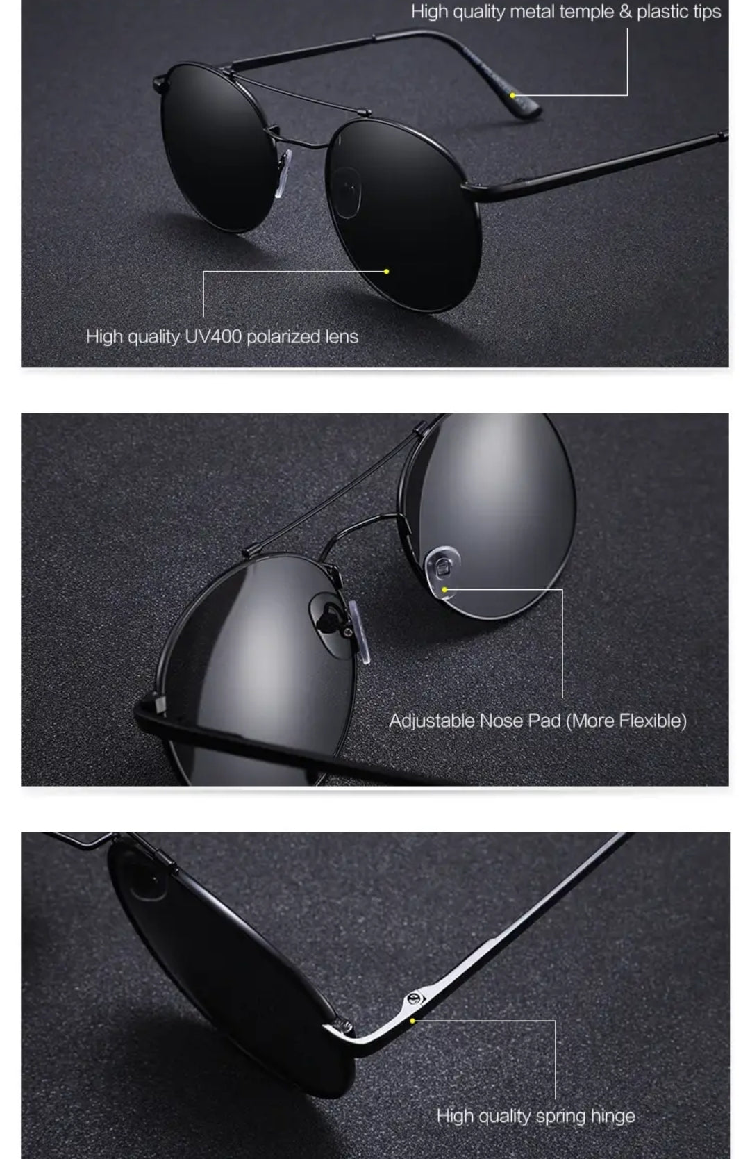 Lentes de Sol 2025  / Negro C133