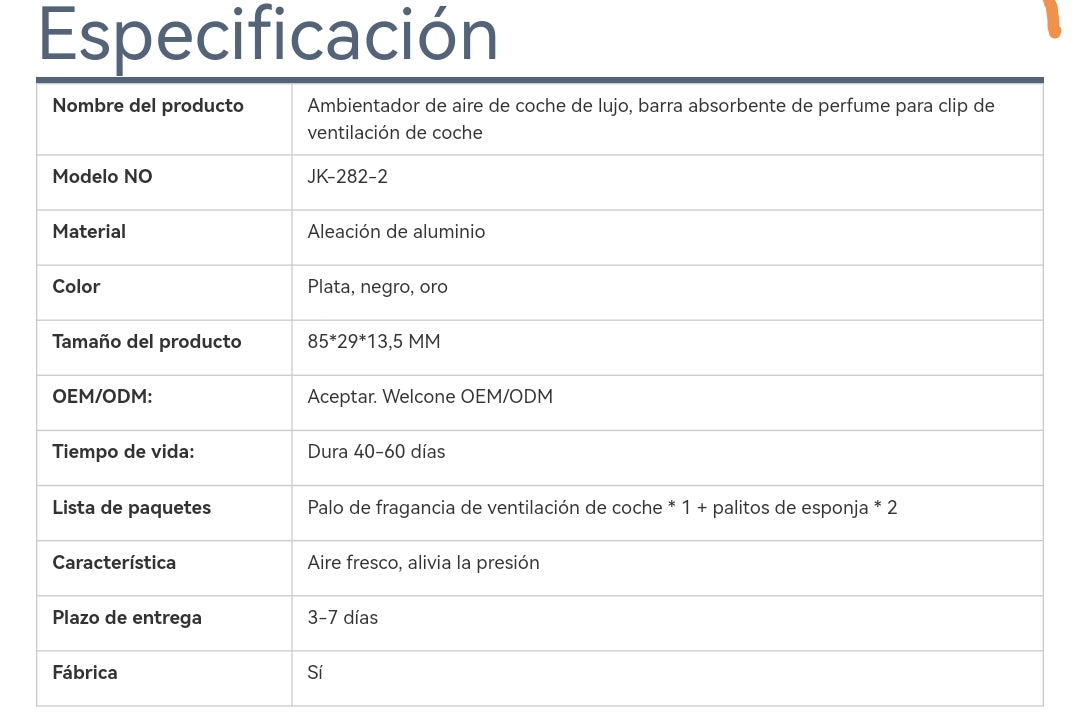 Ambientador para Auto com Marca BL01