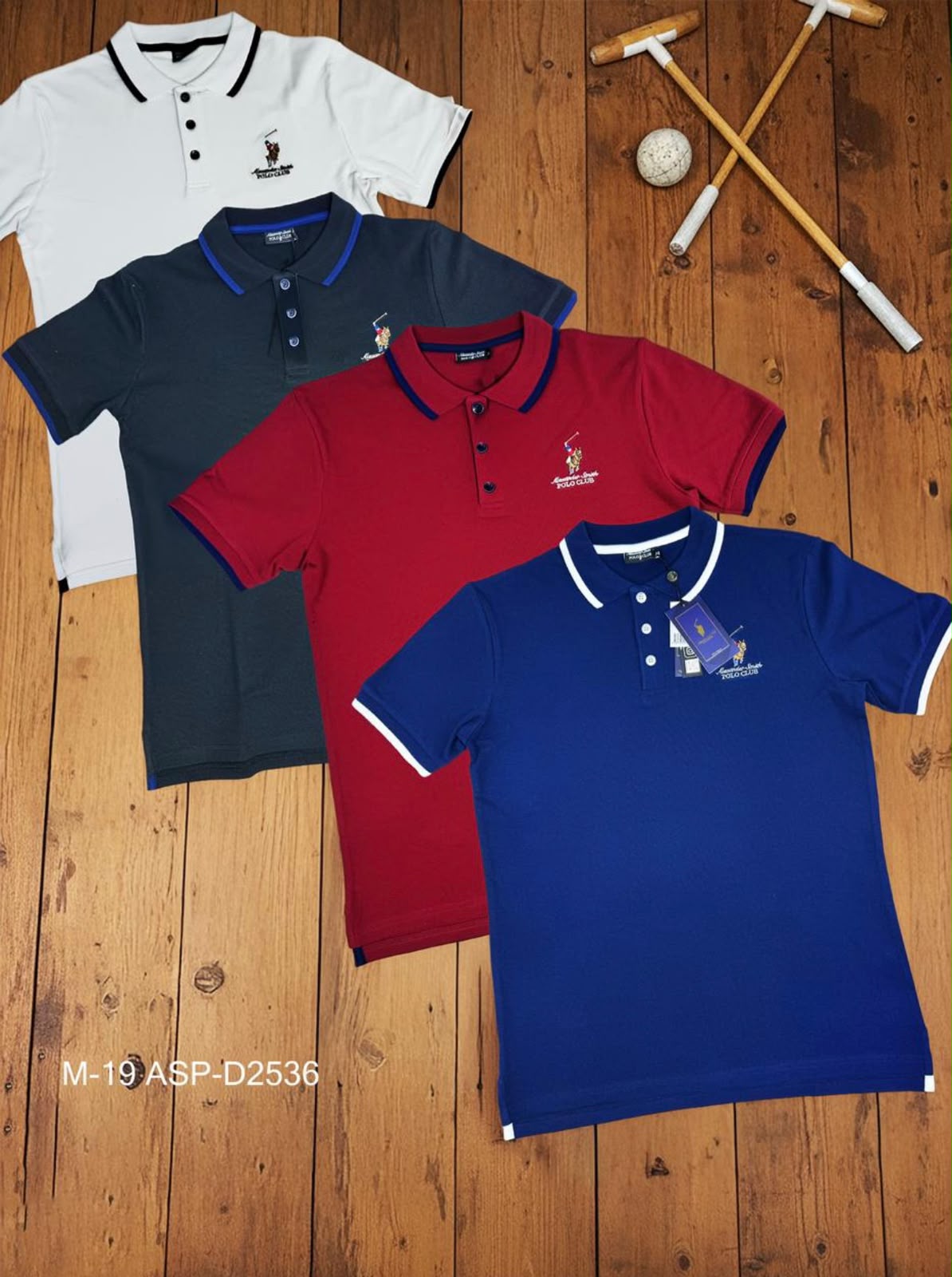 Camisa Polo Club Alexander Smith Blanco NK04