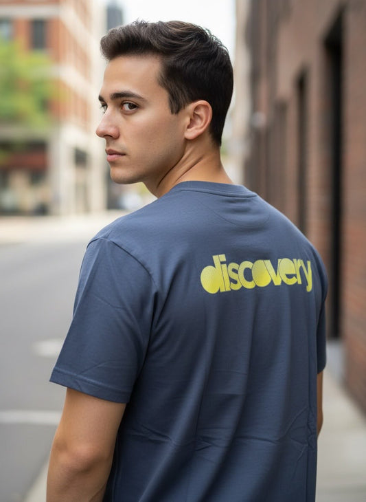 Camiseta Discovery para Caballero - Blue Gray KCN15