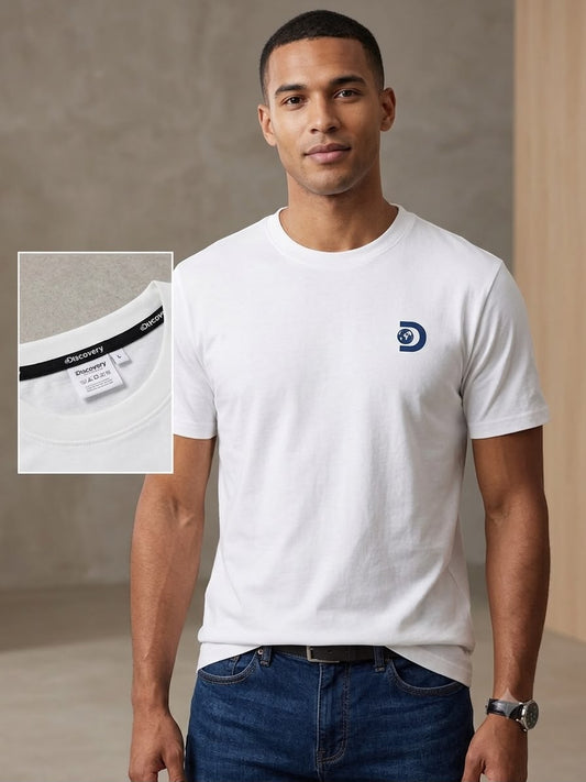 Camiseta Discovery para Caballero - Blanco KCN15
