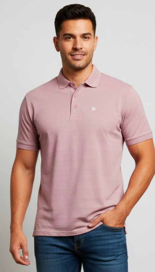 Camisa Tipo Polo Marca Discovery   -Rosa viejo NK09