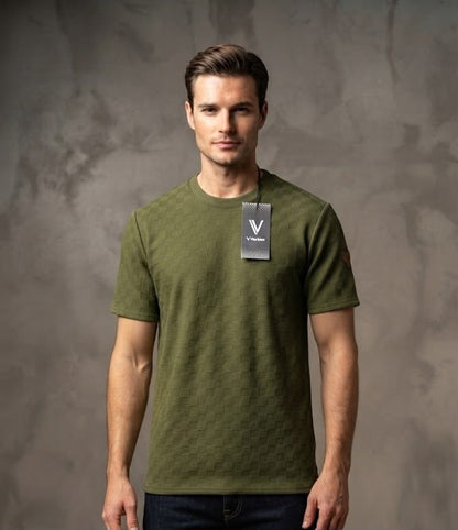 Camiseta Over Size con Alto relieve  Marca Interview -  Verde NK20