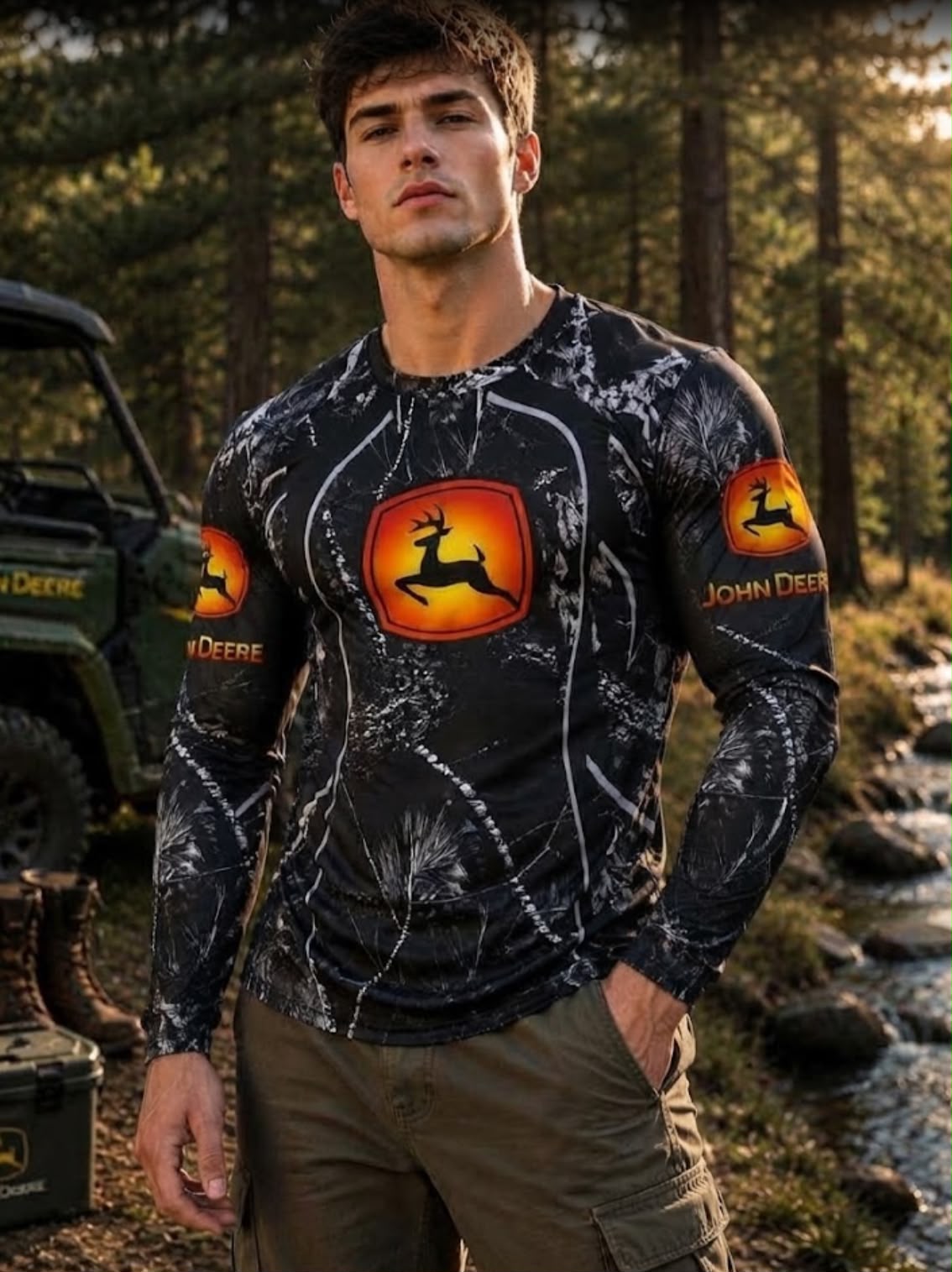 Camisa camuflaje /Negro 2  BL67
