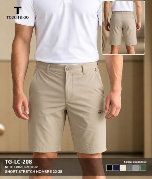 Short Casual Touch & Go para Caballero/ NK34 Beige