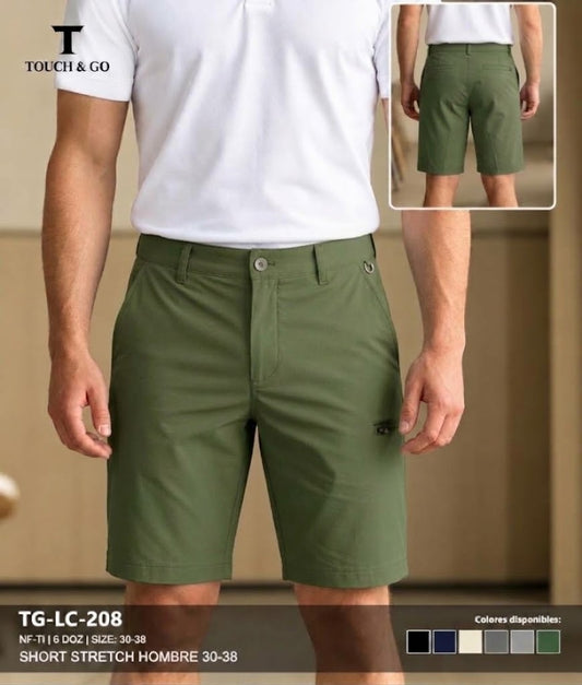 Short Casual Touch & Go para Caballero/ NK34 Verde