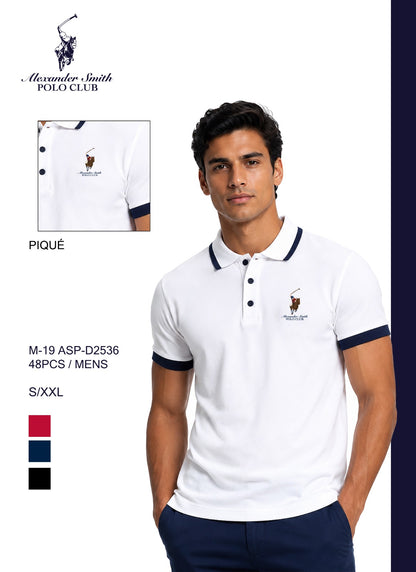 Camisa Polo Club Alexander Smith Blanco NK04