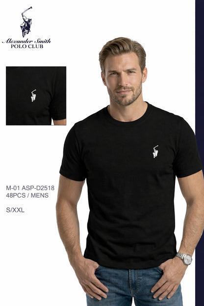 Camiseta Polo Club Alexader Smith - Negra KCN06