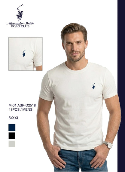 Camiseta Polo Club Alexader Smith - Blanca KCN06