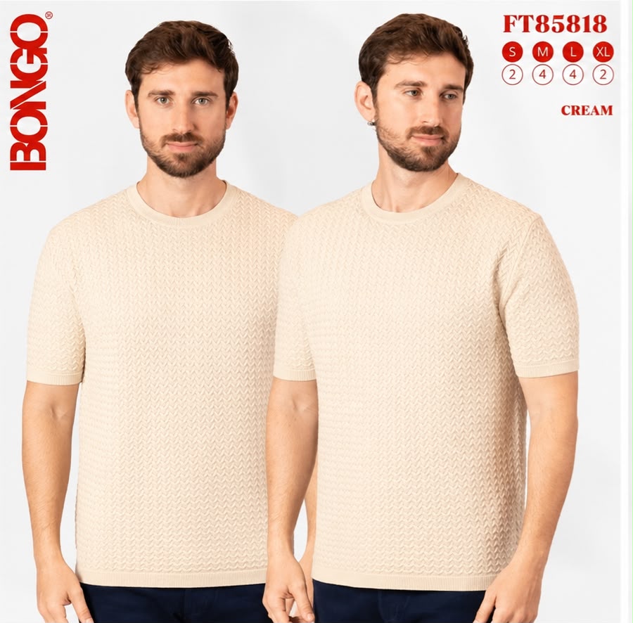 Camisa para Caballero Marca Bongo   - Beige NK11