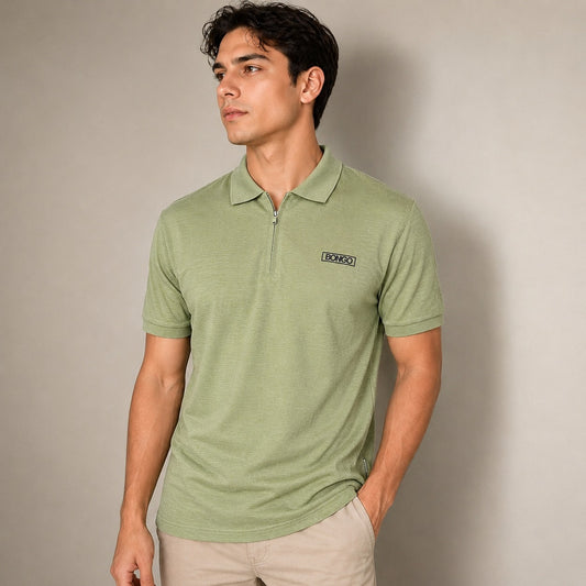 Camiseta Bongo para Caballero Tipo Polo - Verde KCN18