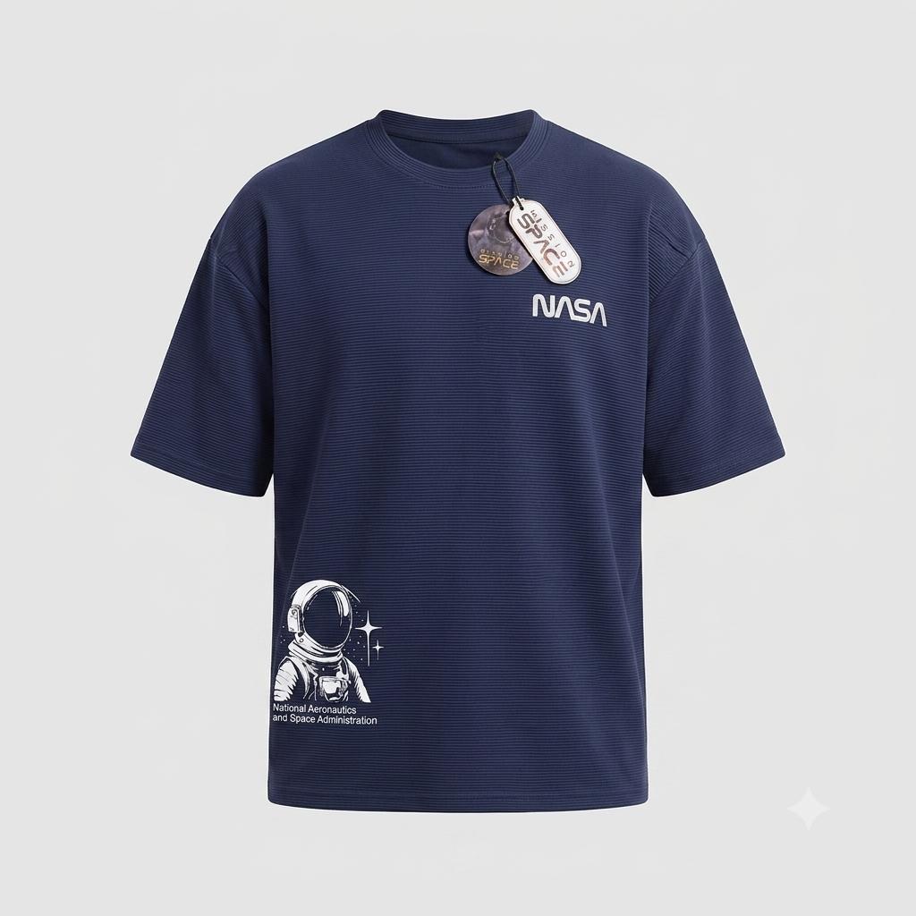 Camisa Oversize marca Mission Space/ Azul  KCN38