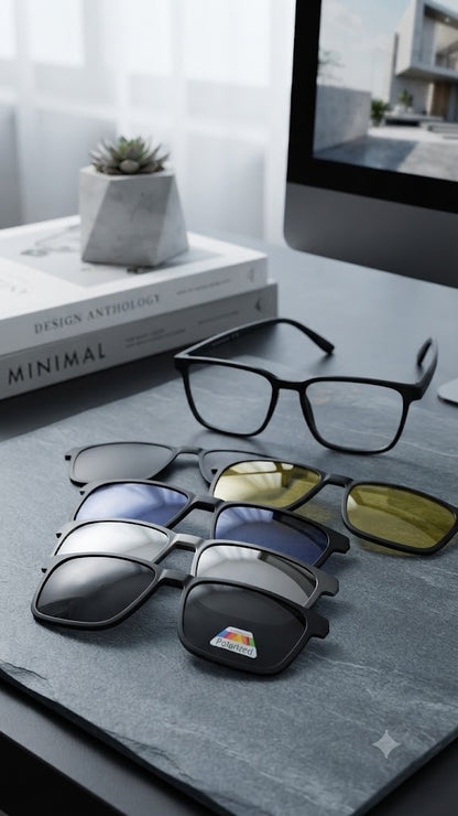 Lentes para el Sol. para caballero  -  Lente 5 en 1   C191