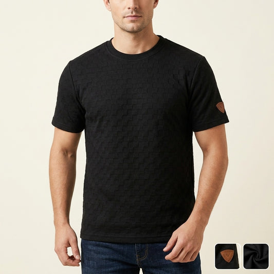 Camiseta Over Size con Alto relieve  Marca Interview -  Negro NK20