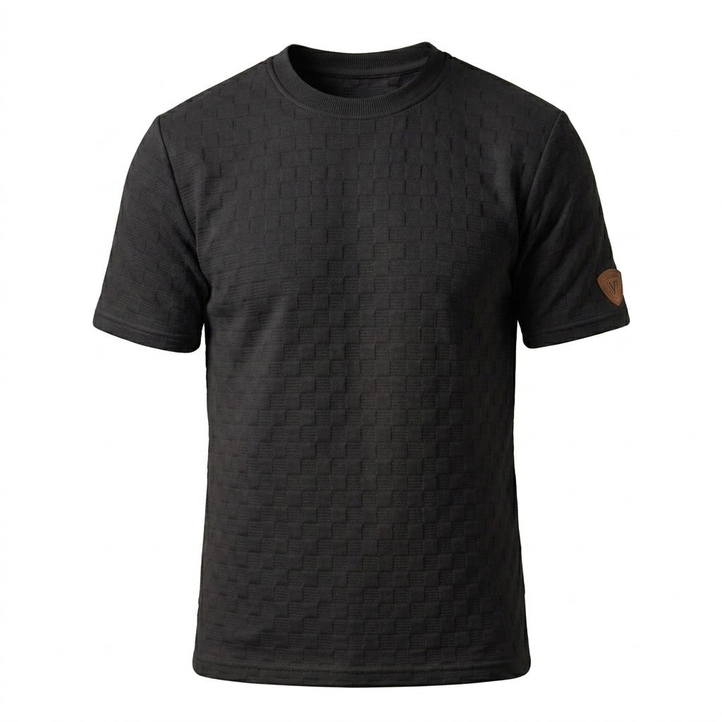 Camiseta Over Size con Alto relieve  Marca Interview -  Negro NK20