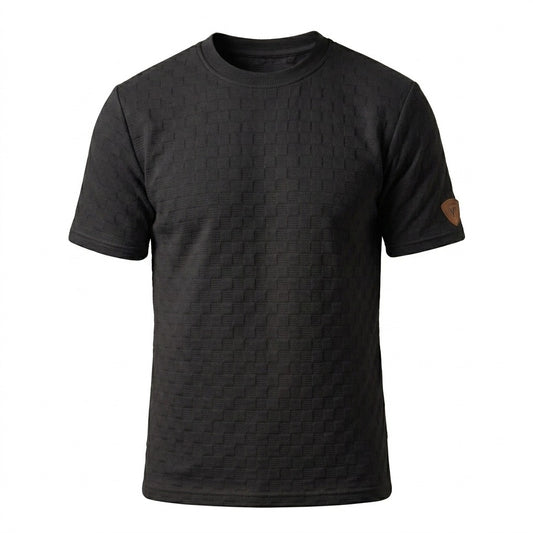 Camiseta Over Size con Alto relieve  Marca Interview -  Negro NK20