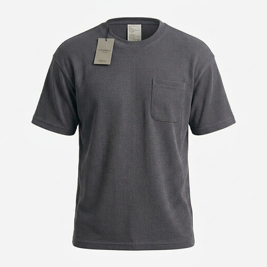 Camiseta Over Size Marca Interview - Gris NK19