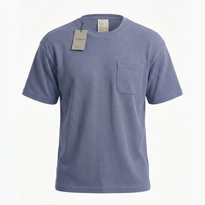 Camiseta Over Size Marca Interview - Azul NK19