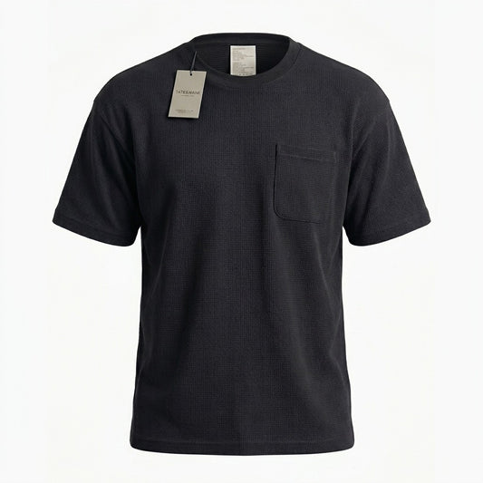 Camiseta Over Size Marca Interview - Negro NK19