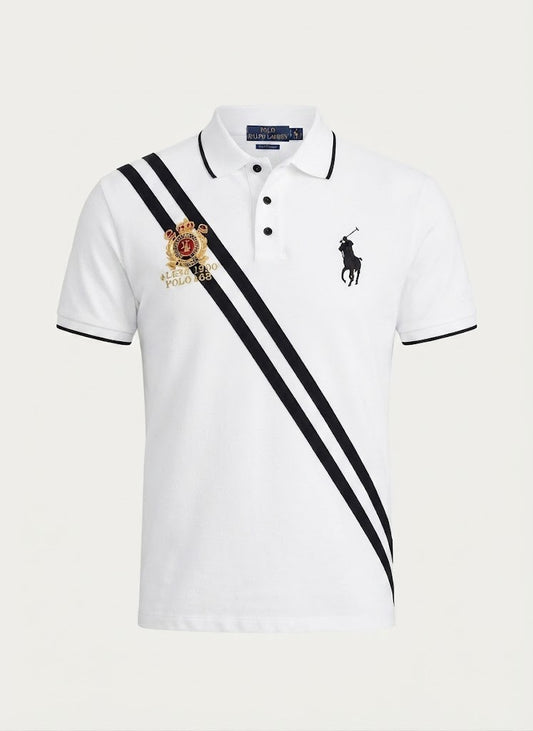 Camisa Polo Club Alexander Smith  Blanco NK22