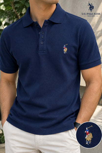 Camisa Polo Club Alexander Smith Azul  NK23
