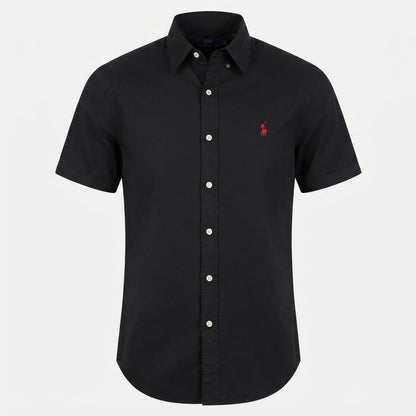 Camisa Polo Club Alexander Smith  Formal Negro NK24