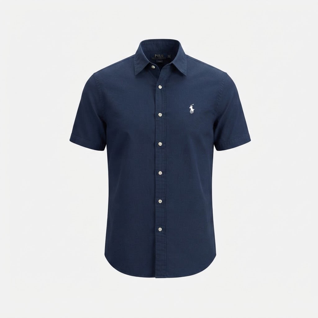Camisa Polo Club Alexander Smith  Formal Azul  NK24
