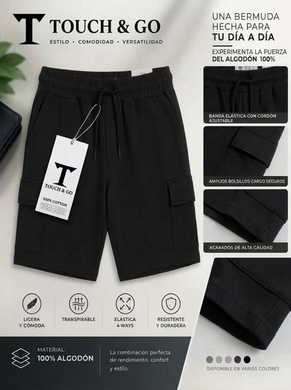 Short Casual Touch & Go Premium para Caballero/ NK35 negro