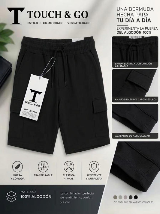 Short Casual Touch & Go Premium para Caballero/ NK35 negro