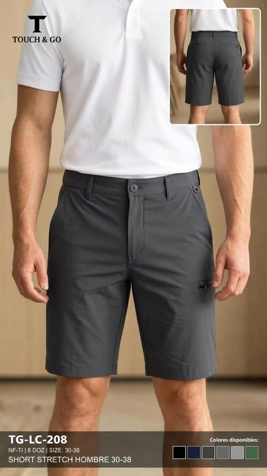 Short Casual Touch & Go para Caballero/ NK34 Gris Oscuro