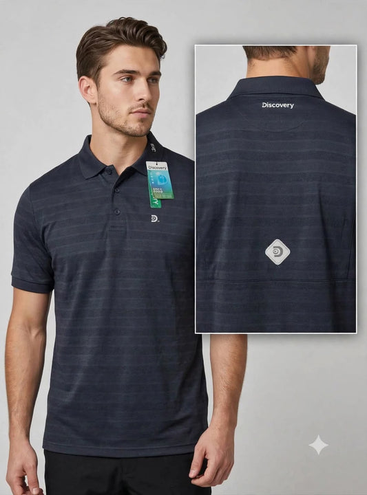 Camisa Tipo Polo Marca Discovery   -GRIS NK09