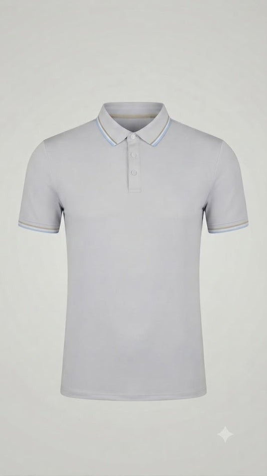 Camisa tipo polo marca Ice Man/ Gris NK15