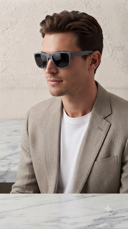 Lentes para el Sol. para caballero  -Estilo Linea/ Gris C187