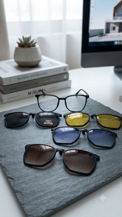 Lentes para el Sol. para caballero  -  Lente 5 en 1   C192