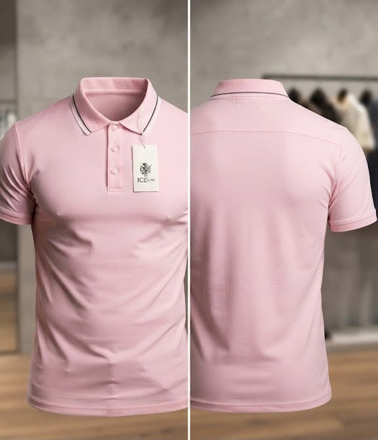 Camisa tipo polo marca Ice Man/ Rosa NK15
