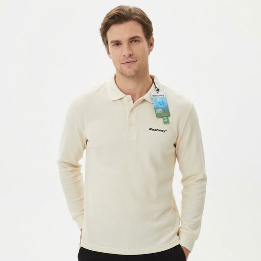 Camiseta Manga Larga para Caballero - KCN184 Beige
