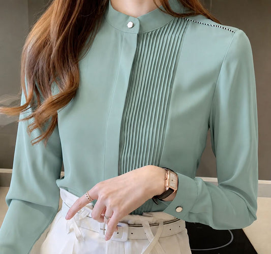 Camisa Formal para Dama/ Verde menta DG10