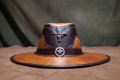 Sombrero de cuero original / K414