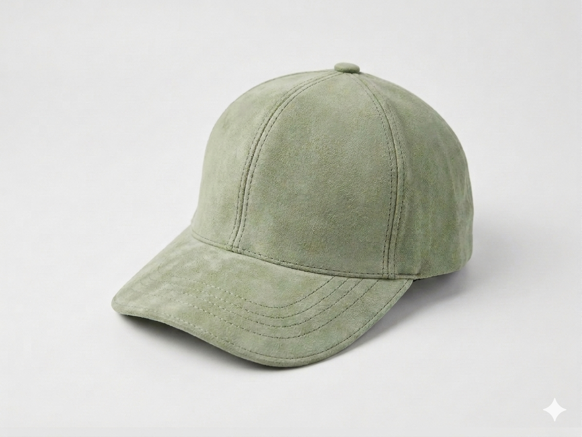 Gorra de cuero original / Verde K411