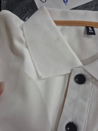 Outlet 45 Camisa Tipo Polo AAA  /Blanco