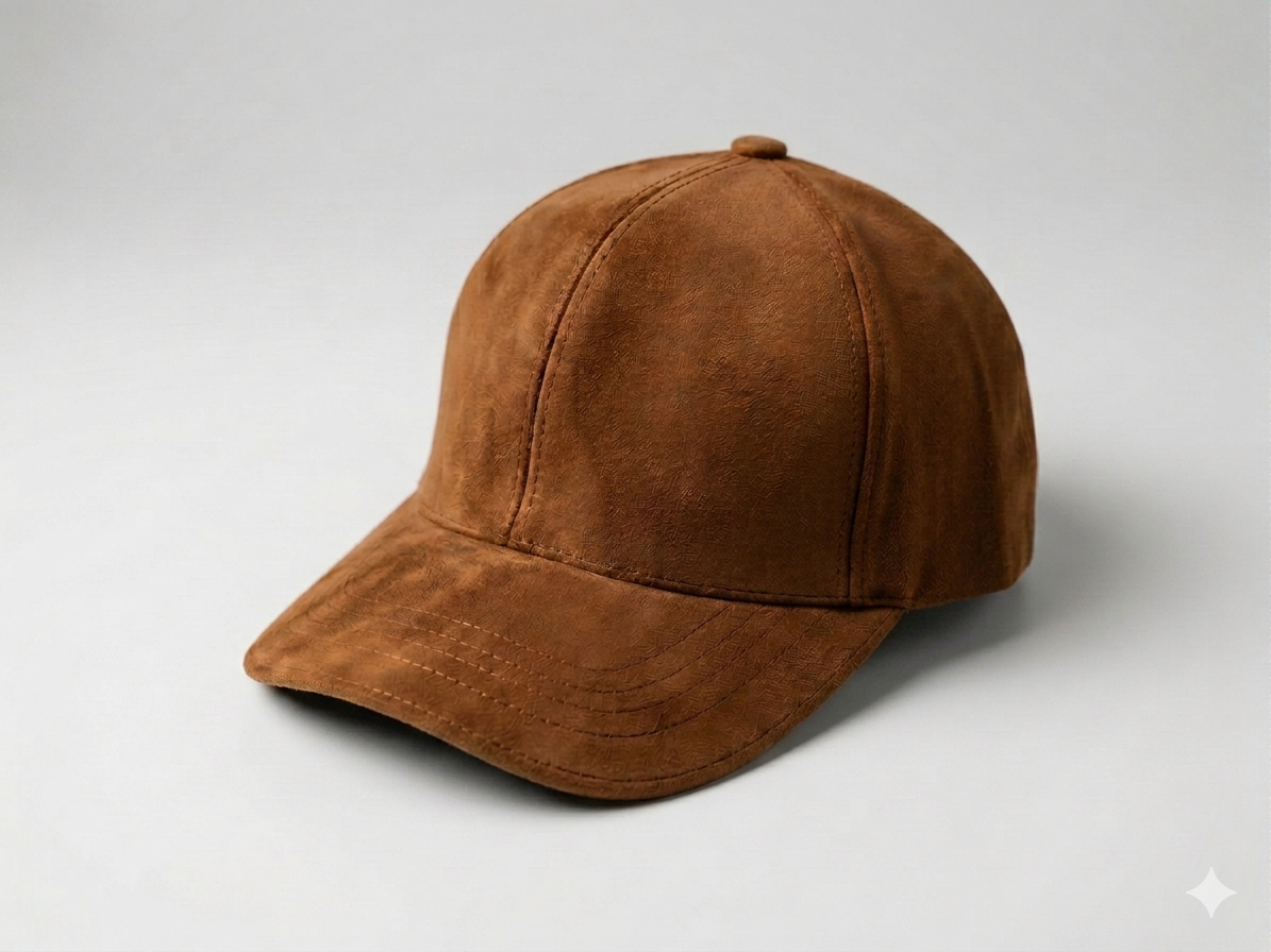 Gorra de cuero original / Cafe claro  K411