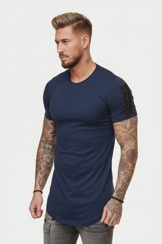 Camisa deportiva / KM13 azul oscuro
