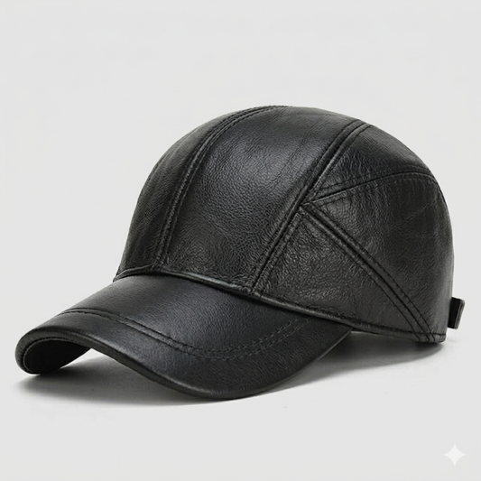 Gorra de Cuero Original Triangulo /Negro K202