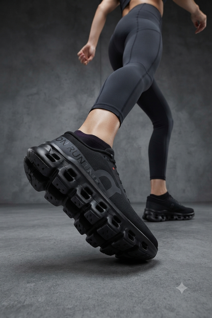 Tenis Cloud Monster Void/ Full negro K424
