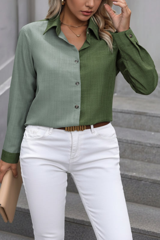 Camisa casual para dama /DM36 verde
