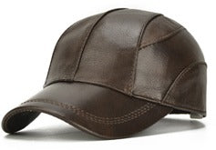 Gorra de cuero original café K382