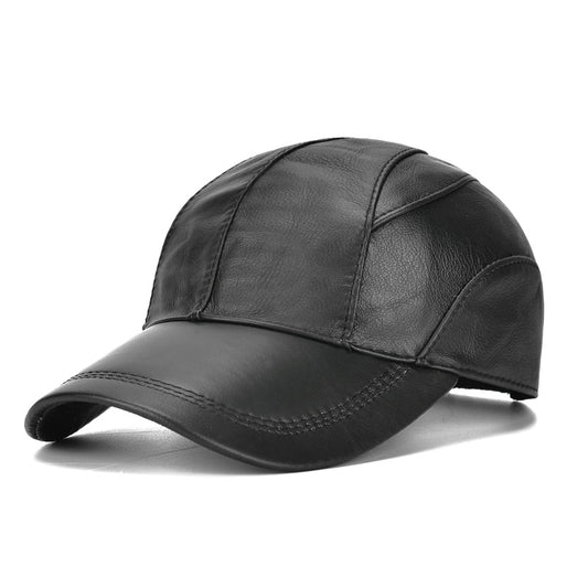 Gorra de cuero original / Negro K382