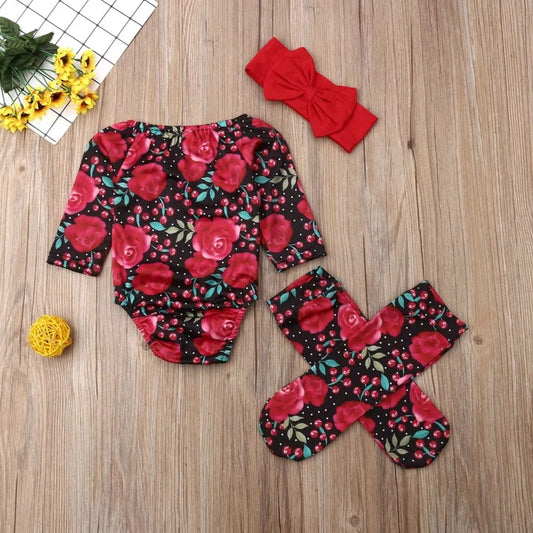 Mameluco estampado cerezas /  RA57 /Negro Rojo