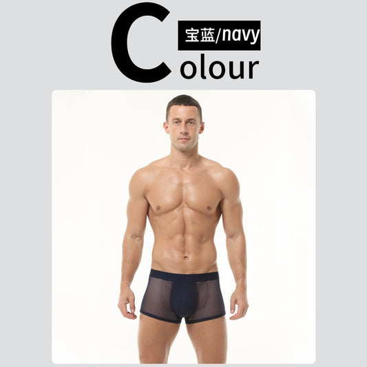 Boxer transparente / K405 azul oscuro