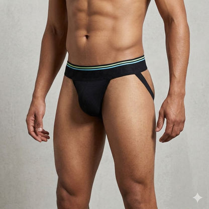 Jockstraps Jockmail / K393  negro rayado